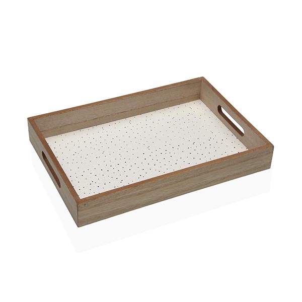 BANDEJA MADERA SPECKLE 21920296 VERSA 34X24X5 CM