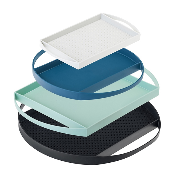 BANDEJAS FLAP GLACIAL SET-4 11818 VIGAR 42X42X3 CM