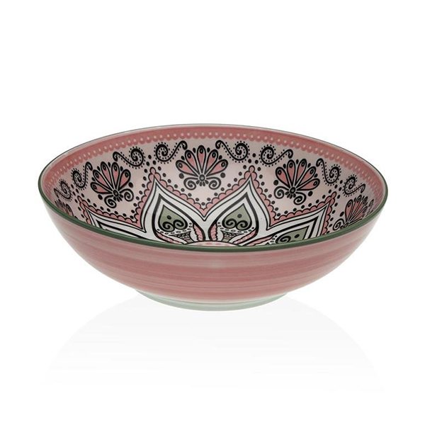 ENSALADERA PORCELANA ROSA SET-6 22430036 VERSA 22,5 CM