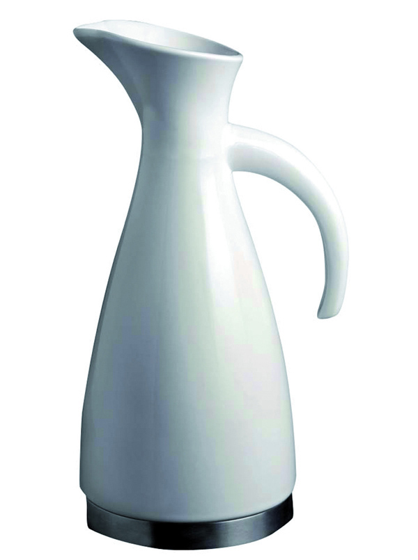 JARRA AGUA PORCEL. BLANCA/INOX 5905 MINILAND 1,2 L