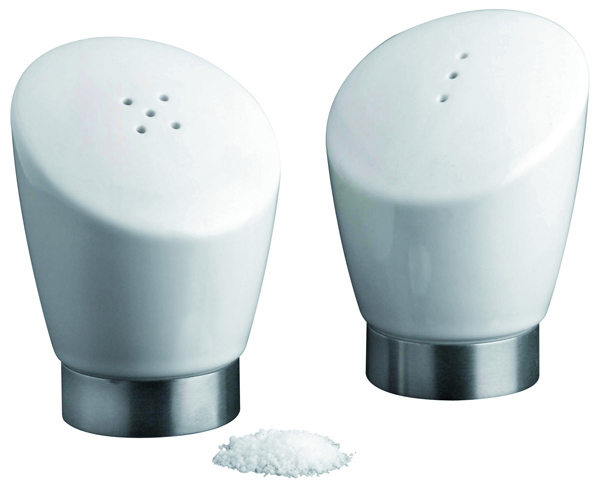 SALERO Y PIMENTERO PORCEL/INOX 5906 MINILAND -
