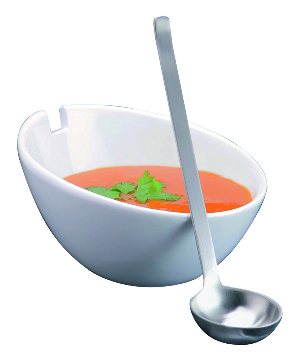 SALSERA C/CUCHARA PORCEL/INOX 5912 MINILAND -