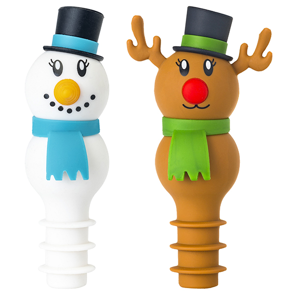 TAPON BOTELLA SNOWMAN-RUDOLPH JGO 2 11201 VIGAR -
