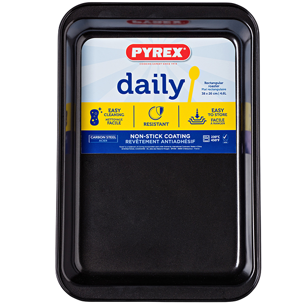 FUENTE HORNO RECTANGULAR METAL 5424557 PYREX 38X26 CM