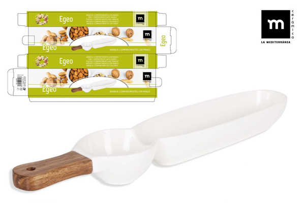 BANDEJA APERIT 2 COMPART EGEO 3650799 LA MEDITERRANEA 42,5X8,5X4