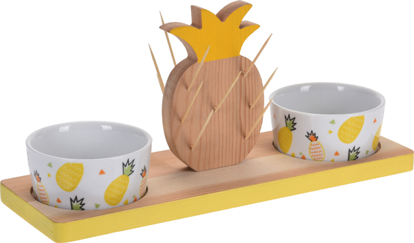 BOL APERITIVO SET-2 C/TABLA 278000080 KOOPMAN -