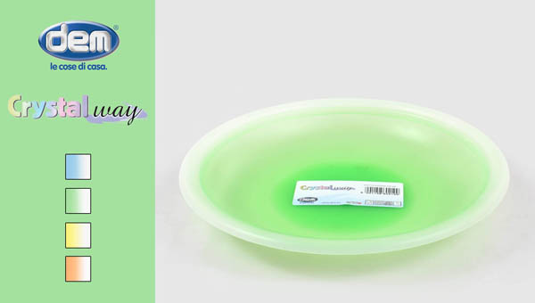 PLATO PVC HONDO 74160210-1 CRISTALWAY 22 CM