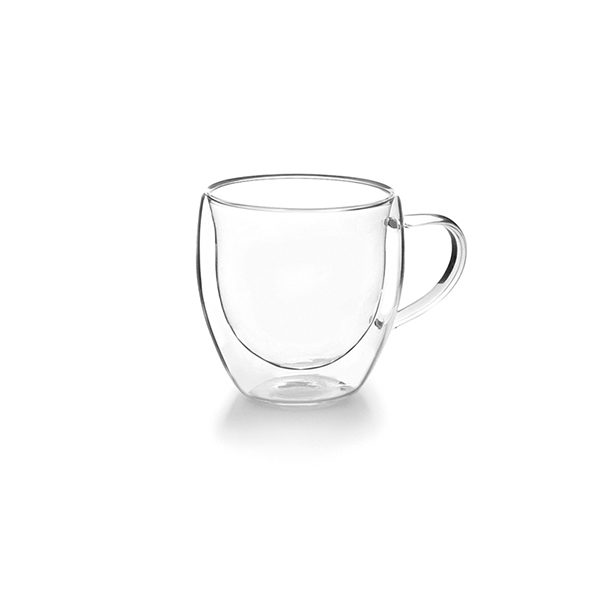 TAZA CAFE VIDRIO DOBLE PARED PACK 2 685015 IBILI 150 ML