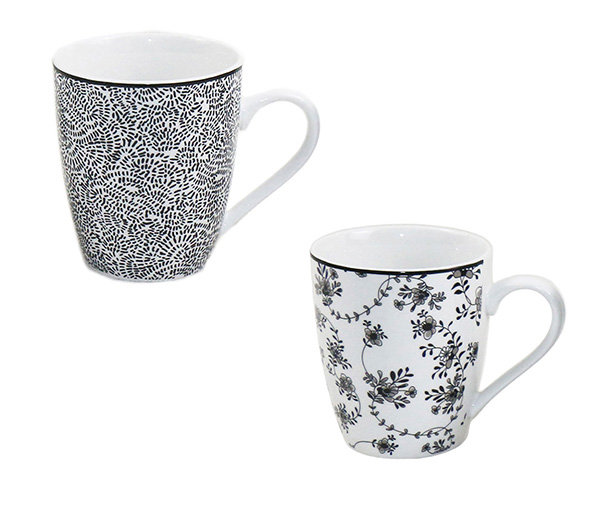 MUG PORCELANA ARMONIA NEGRA 69201 IBILI -
