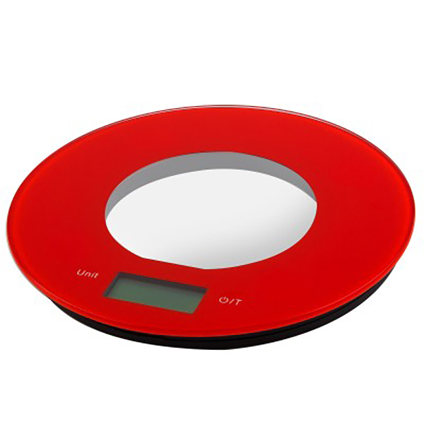 BALANZA COCINA ELECT REDONDA ROJA 33748 KUKEN 5 KG