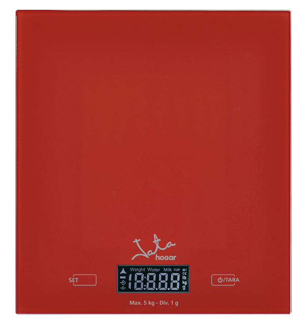 BALANZA COCINA ELECTRO. CRIST 729R JATA-HOGAR 5 KG