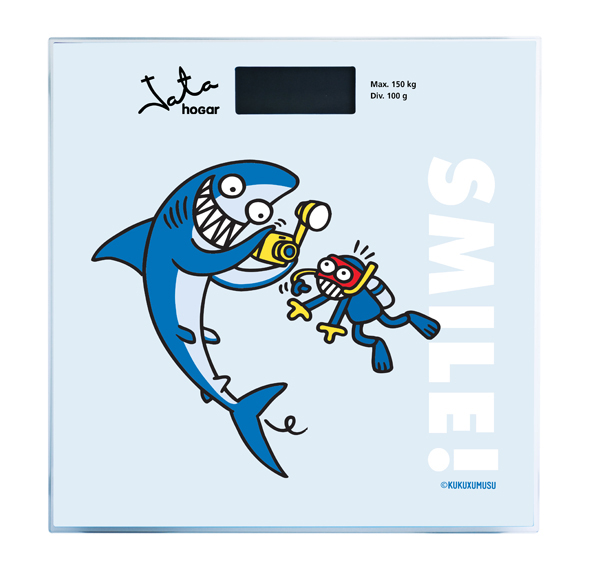 BASCULA BAÑO KUKUXUMUSU SMILE 295K JATA HOGAR 150 KG