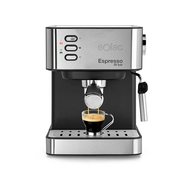 CAFETERA ESPRESSO INOX 850 W S92010800 SOLAC 20 BAR