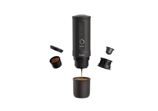 CAFETERA CAFE EXPRESO ELECTR PORTATIL OUTIN NANO OUTINGREY  100X40X120