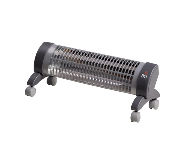 ESTUFA CUARZO 2B C/RUEDAS 2302-R FM 1200 W