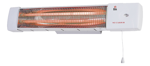 ESTUFA CUARZO MURAL BAÑO 1502-C FM 1200 W