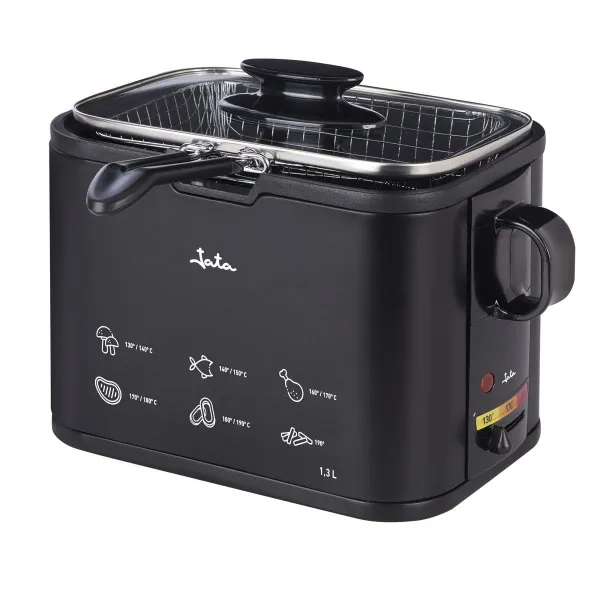 FREIDORA NEGRA INOX 1,3L FR5600 JATA 1000W