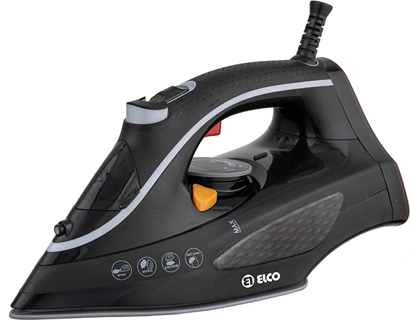 PLANCHA VAPOR S/CERAMICA AUTO LIMPIEZA PPR-2650C ELCO 2600 W