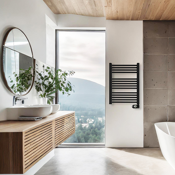 RADIADOR TOALLERO ELECTRICO NEGRO NOOR 500N HJM 500 W