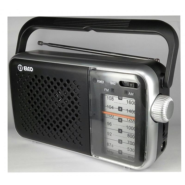 RADIO TRANSISTOR SOBRE MESA AM/FM RED/PILAS PD-985-N ELCO -