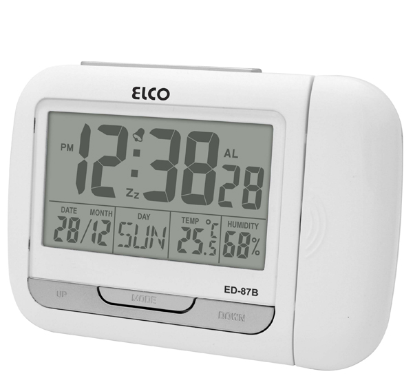 RELOJ DESPERTADOR PROYECTOR ED-87B ELCO -