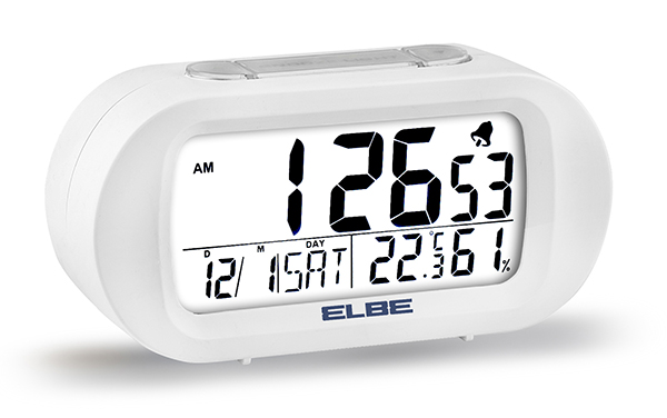 RELOJ DESPERTADODR VIAJE C/TERMOMETRO RD-009-B ELBE -