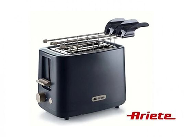 TOSTADOR 2 RANURAS GRAFITO CON PINZAS 157/03 ARIETE 760 W