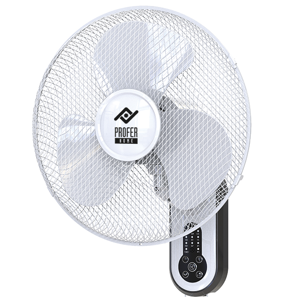 VENTILADOR PARED 3 VELOC C/MANDO PH1534 PROFER HOME 45 W