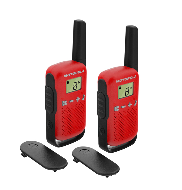 WALKIES ROJOS 16 CANALES 2UDS 59T42REDPACK MOTOROLA 4 KM