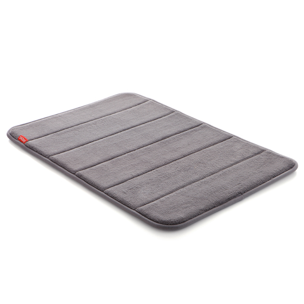 ALFOMBRA BAÑO MICROFIBRA GRIS 5513002 TATAY 60X40 CM