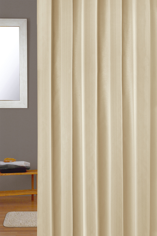 CORTINA BAÑO POLIESTER BEIGE 40123 COTEXSA 180X200 CM