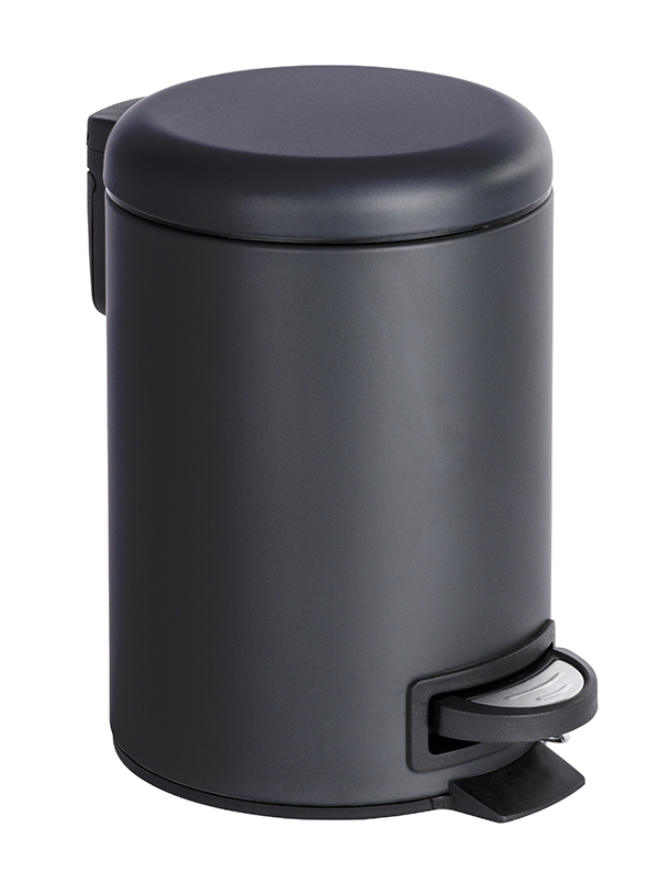 CUBO BAÑO PEDAL NEGRO LEMAN 22143100 WENKO 3 L