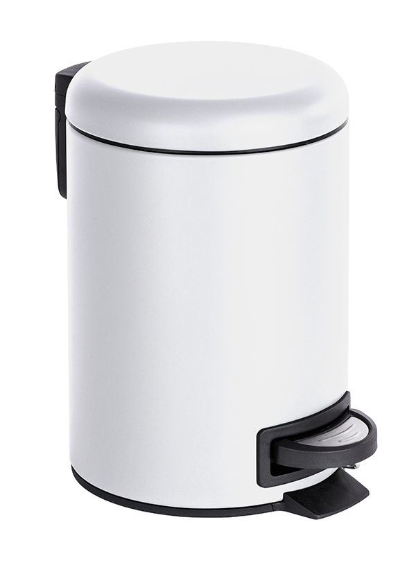 CUBO BAÑO PEDAL BLANCO LEMAN 22142100 WENKO 3 L