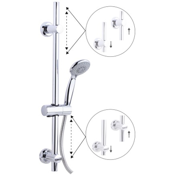 COLUMNA DUCHA C/MANGO ROCIADOR 20108 VERHAL -