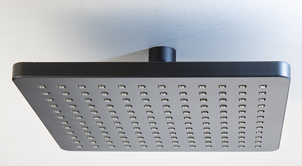 ROCIADOR CUADRADO NEGRO PH1134 PROFER HOME 20X20 CM