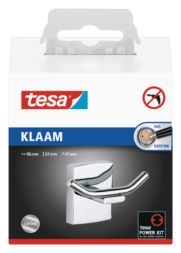 PERCHA CROMO BAÑO KLAAM 40263-00000-00 TESA TAPE -