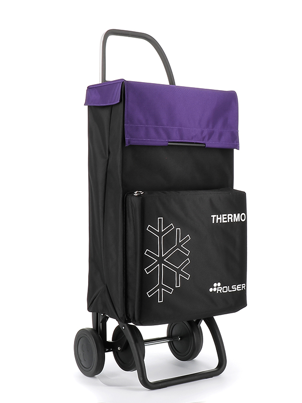 CARRO COMPRA TERMO NEGRO/MALVA 46L TER060 ROLSER -