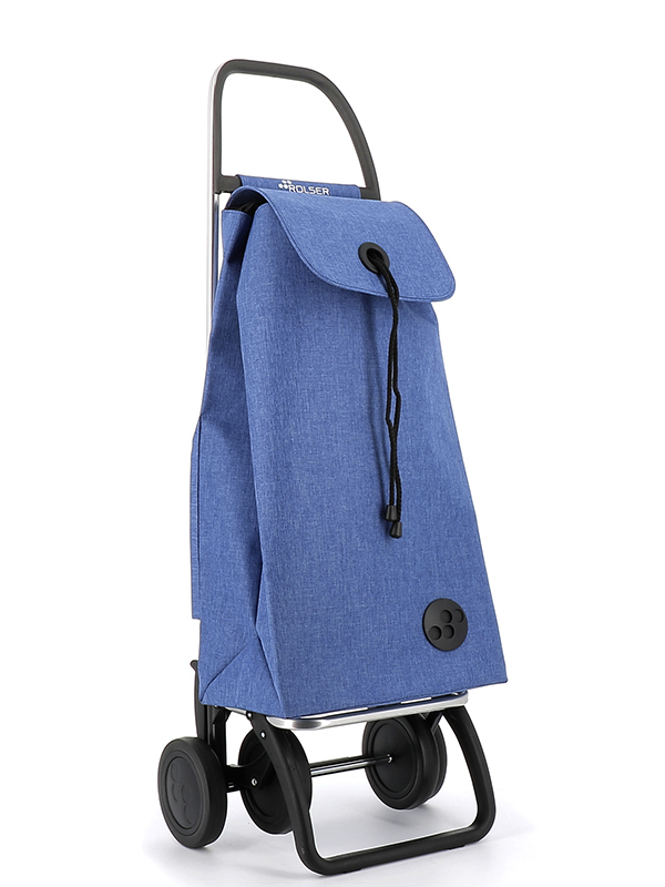 CARRO COMPRA I-MAX TWEED 2+2 AZUL IMX382 ROLSER 43 L