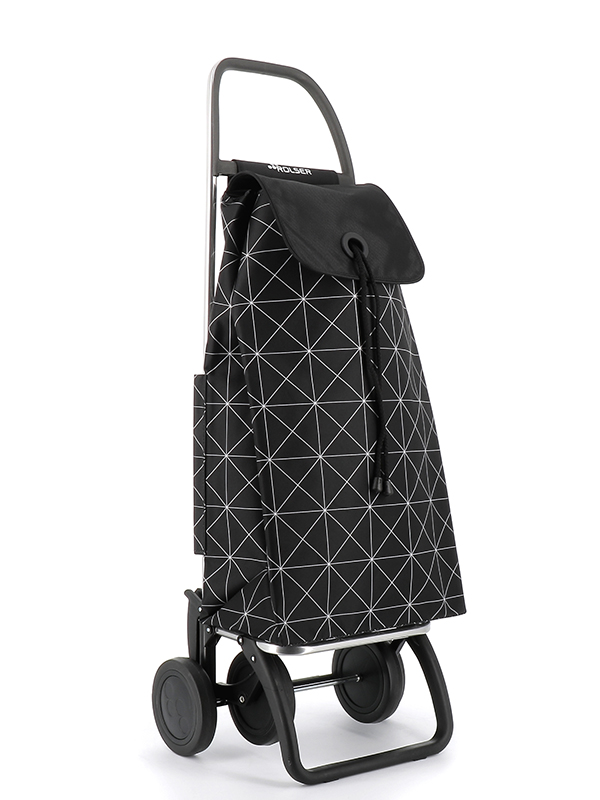 CARRO COMPRA I-MAX STAR 2+2 NEGRO/BLANCO IMX366 ROLSER 43 L