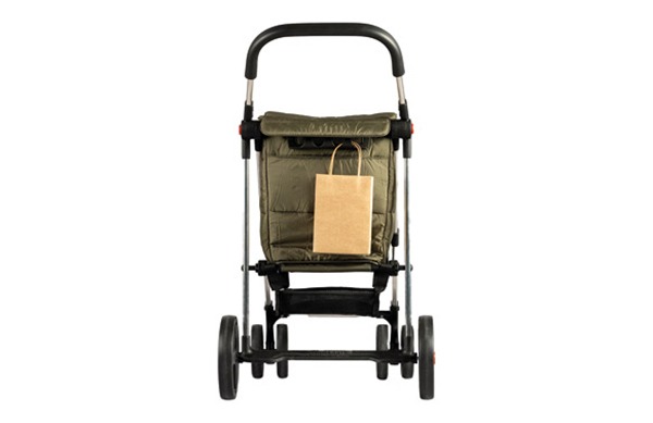 CARRO COMPRA BASKET POLAR 2+4 KAKI BAS001 ROLSER 58 L