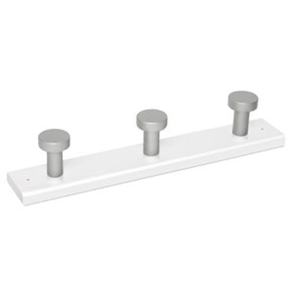 PERCHA MADERA 3P CROMO B.BLAN 913BLCV3 NESU -