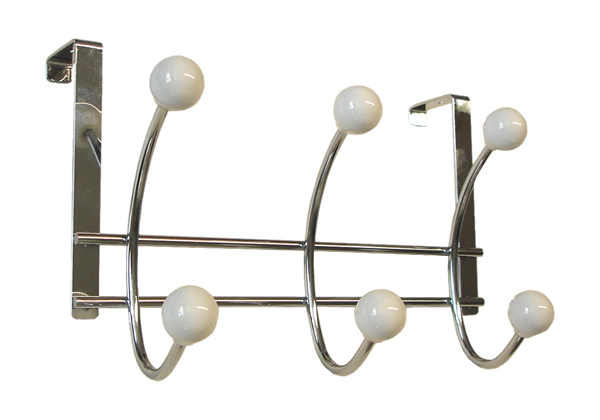 PERCHA PORCELANA SOBREPUERTA 902BL NESU -