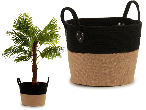 CESTO REDONDO TELA SACO 73213 ARTE REGAL 35X35 CM