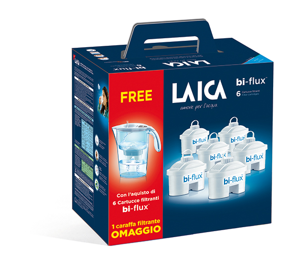CARTUCHO FILTRO BIFLUX 6 + JARRA 131-AF J996 LAICA -