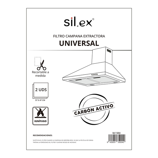 FILTRO CAMPANA INDICADOR 2U. 5004 SIL.EX 57X47 CM