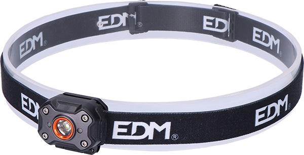 LINTERNA FRONTAL CABEZA LED RECARGABLE 36417 EDM 8 W