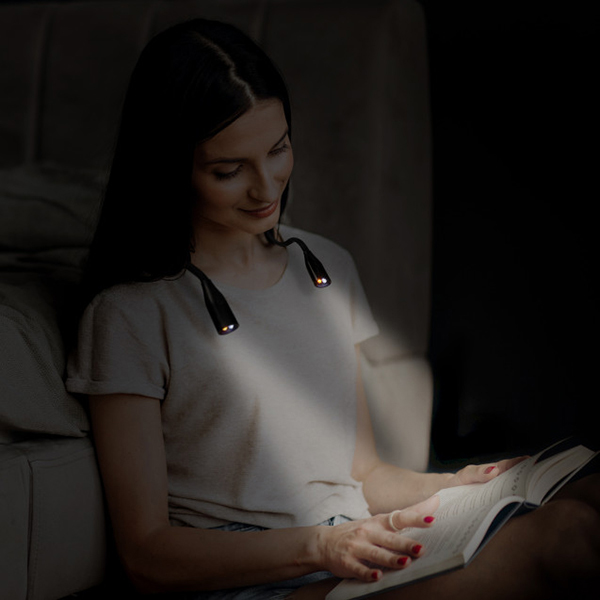 LAMPARA LUZ LED LECTURA CUELLO NEGRA BXLAMP03N KSIX -