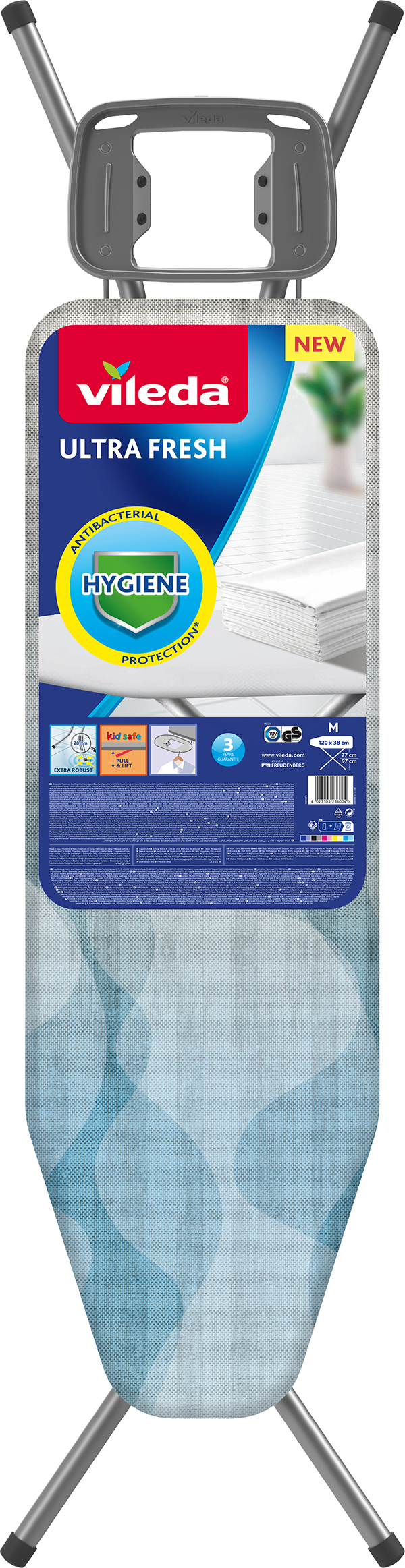 MESA PLANCHAR ULTRA FRESH C51-TABLA ULTRA FREH VILEDA 120X38 CM