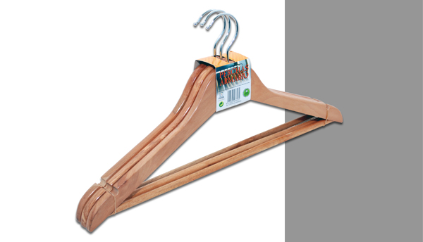 PERCHA MADERA FORMA SET-3 7323 INALSA -