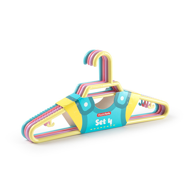 PERCHA INFANTILES SWEET SET-4 12202J9 PLASTIFORTE 27X12,5 CM